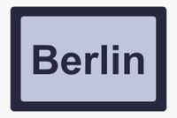 Icon mit Bildschirm und Schriftzug Berlin für Texter in Berlin
